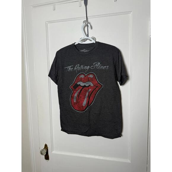 The Rolling Stones Gray Crewneck Graphic Short Sleeve Band T-shirt Small - Picture 1 of 5